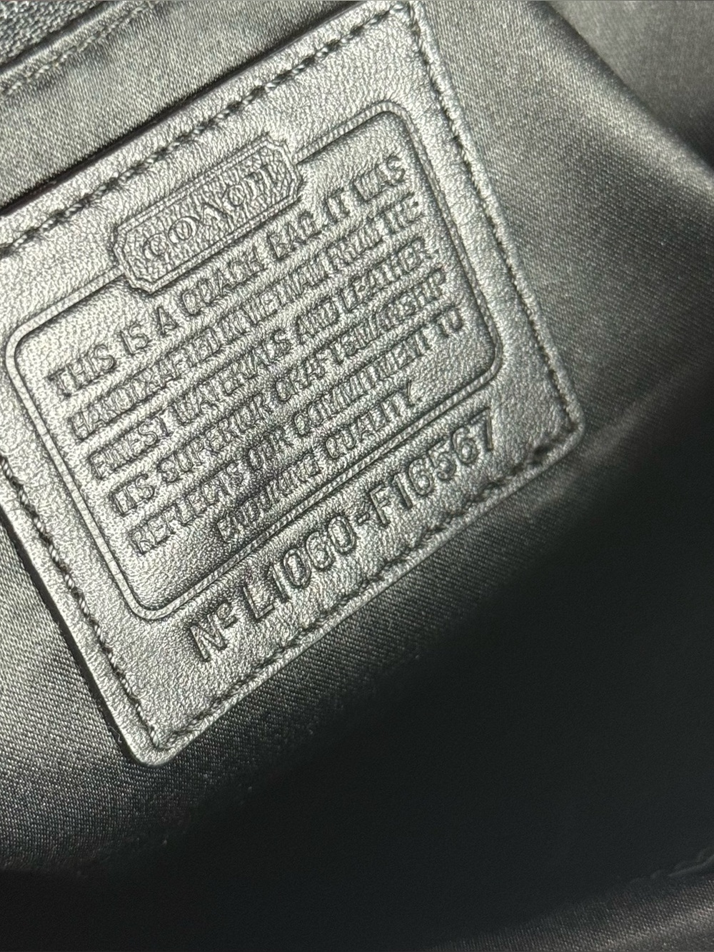Coach Horse & Carriage Satin Jacquard Logo Tote Shoulder Bag Silver Gray Black - Picture 5 of 10